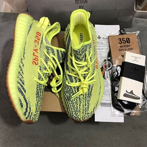 adidas yeezy boost   semi frozen yellow top quality shoes
