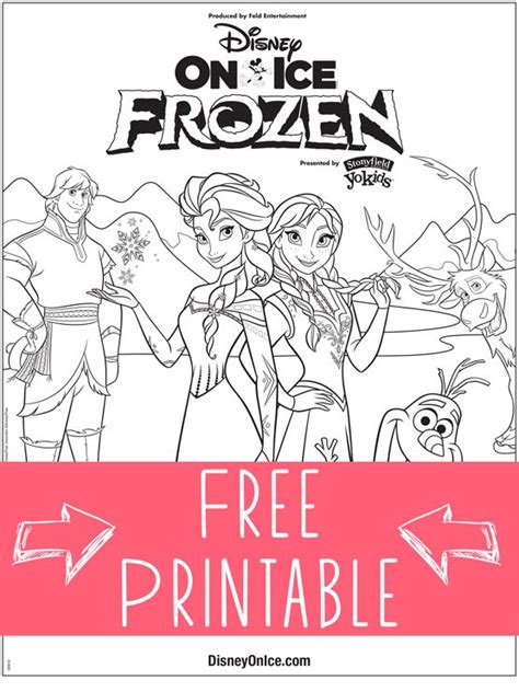 disney  ice presents frozen  coloring page printable