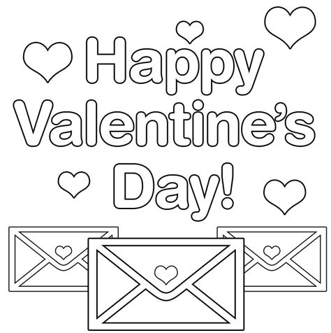 happy valentines day coloring page coloring page book