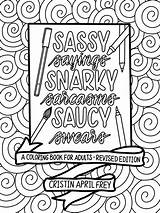 Sassy Curse Sarcastic sketch template