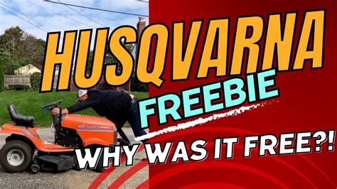 Free Husqvarna Riding Mower Why Free Youtube