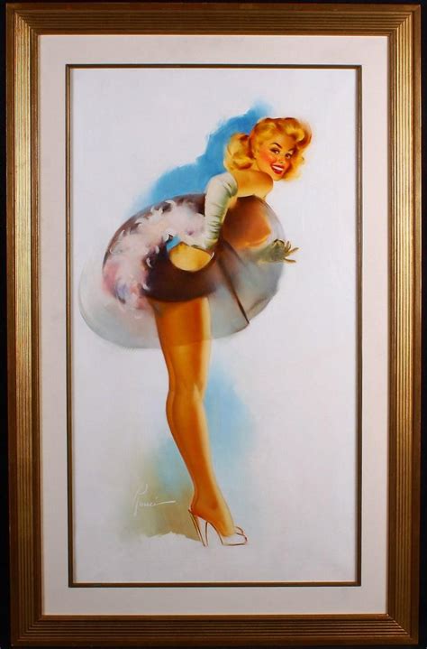 Edward Runci Showgirl Spectacular Figure Painting Oil Painting On
