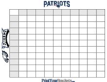 printable super bowl squares  square grid office pool