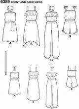 Girls Easy Drawing Dresses Romper Jumpsuit Pattern Look sketch template