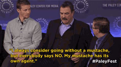 tom selleck by the paley center for media find and share on giphy