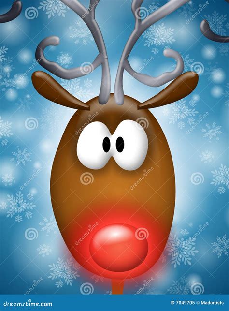rudolph red nosed reindeer royalty  stock photo image