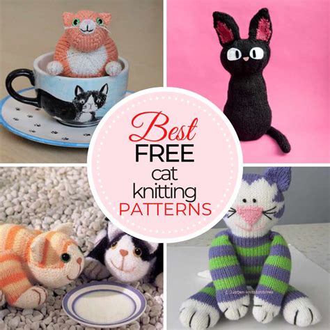 15 Free Cat Knitting Patterns Cute Easy Cats And Kittens Treasurie