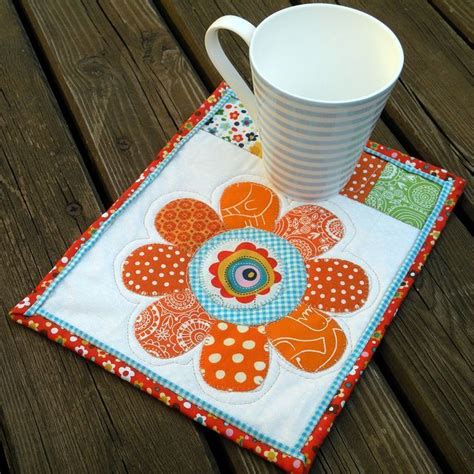 mug rug  pattern mug rugs jewels  crafts pinterest