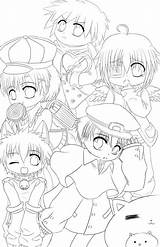 Chibi Coloring Cute Boys Drawing Netart Pages Drawings Characters sketch template
