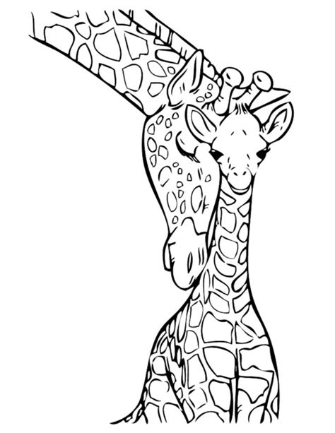 coloring page giraffe printable coloring