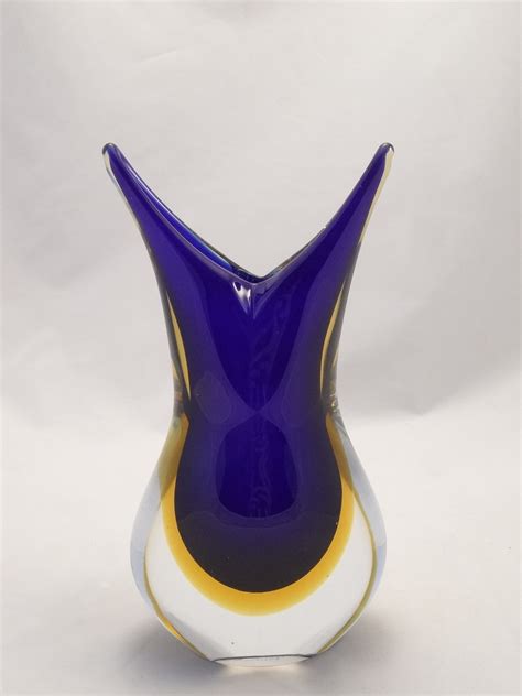 murano glass blue cobalt vase murano glass murano glass gifts