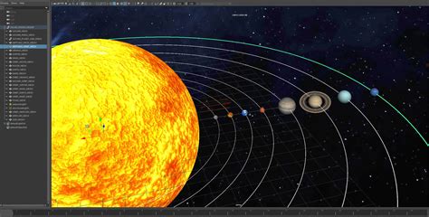 solar system  model cgtrader