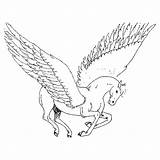 Coloring Pegasus Wings Polyvore Liked Sheet Horses Horse sketch template