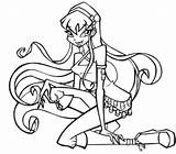 Winx Club Coloring Pages Fairies Easy Forget Supplies Don sketch template