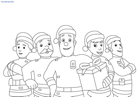 coloring pages fireman sam  coloring pages print  kids