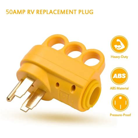 amp rv plug male  female plug set receptacle plug electrical plug adapter  handledrop