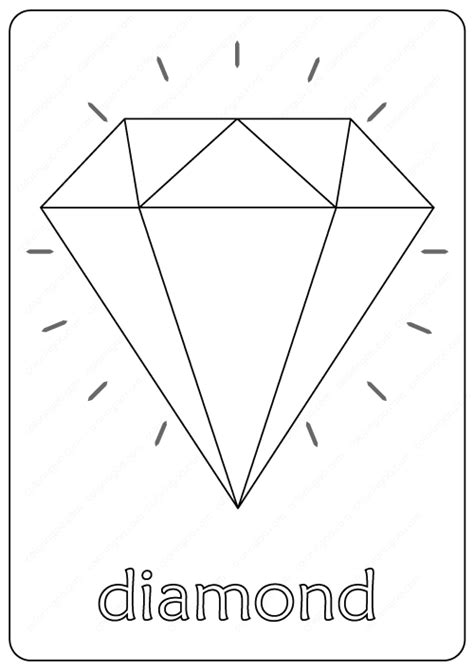 printable diamond coloring pages diamond printable coloring