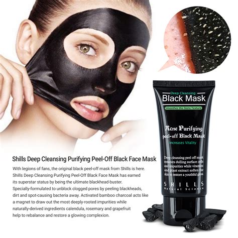 shills authentic deep cleansing peel off black face mask blackhead