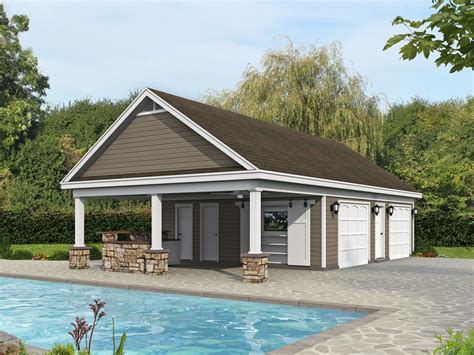 hpm home plans home plan     pool house plans pool