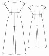 Jumpsuit Overall Lekala Combinaison Pantalon Tuto Patrons Vêtements Jumpsuits sketch template