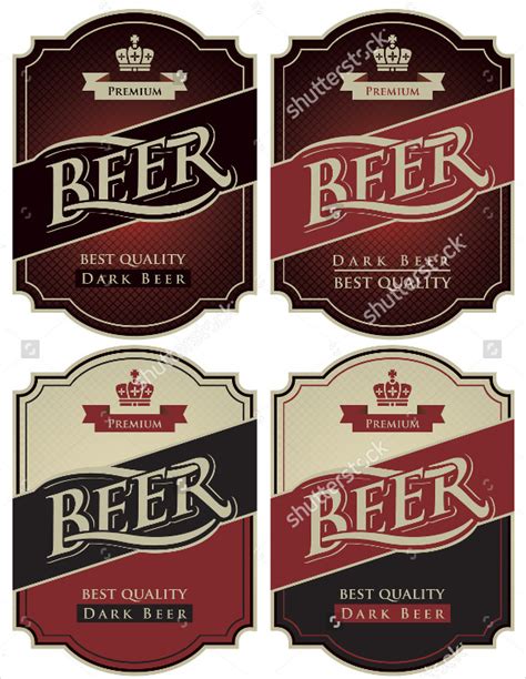 beer label templates word psd apple pages
