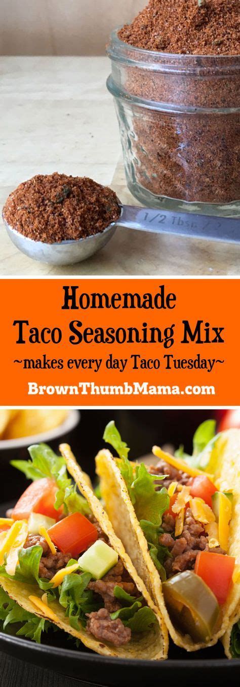 homemade taco seasoning mix recipe seasoning mixes homemade taco