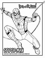Spider Spiderman Homecoming Coloring Man Drawing Pages Draw Amazing Printable Tutorial Too Drawings Color Drawittoo Print Getdrawings Do sketch template