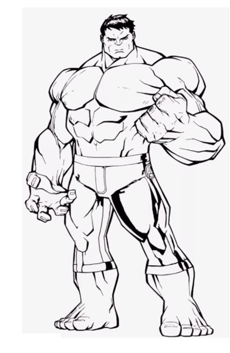 strong hulk coloring page  printable coloring pages  kids