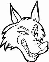 Wolf Coloring Pages Face Color Print Getdrawings Coloring2print Getcolorings sketch template