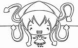 Coloring Girl Squid Chibi Cute Good Wecoloringpage sketch template