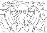 Cthulhu Supercoloring sketch template