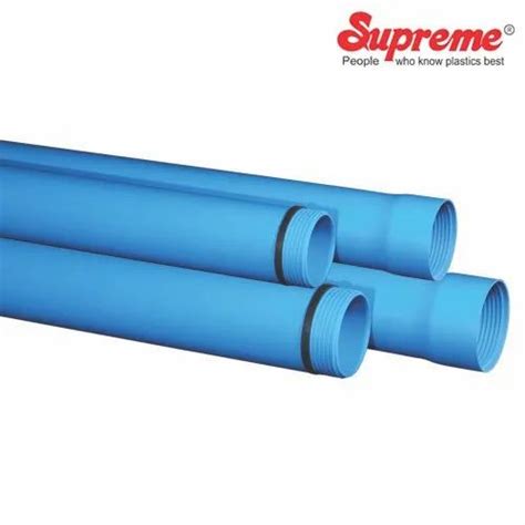 supreme pvc pipe length of pipe 6 m size diameter 15mm at rs 95