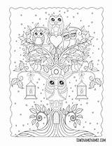 Coloring Chouette Malvorlagen Edwina Yoshi Owls Namee Hibou Ornamental Notebook Frisch Birijus Quest Ausmalen Malbuch Paisley sketch template