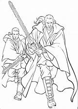 Jedi Coloring Pages Printable Getcolorings Master Color sketch template