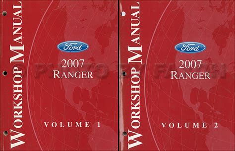 ford ranger repair shop manual original  volume set