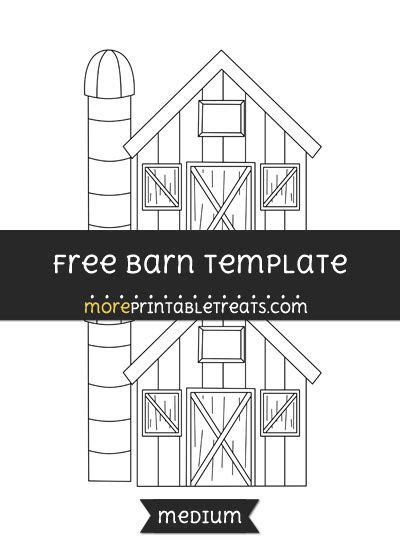 barn template medium templates  clip art clip art