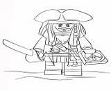 Coloring Pages Lego Pirates Jack Sparow Info sketch template