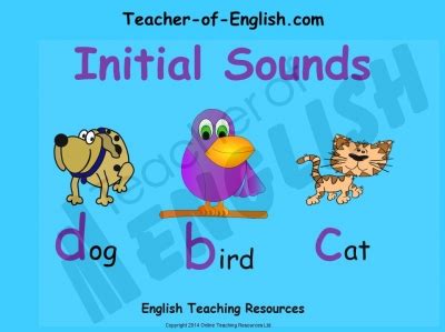 initial sounds teaching resources lessons