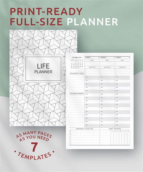 printable life planner