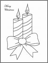 Coloring Christmas Candle Pages Embroidery Candles Sheet Popular Navidad sketch template