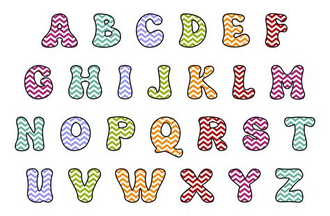 colored printable bubble letter font     printablee
