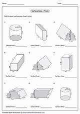 Surface Area Worksheets Prisms Level Prism Practice Finding Large Parallelogram Trapezoid Easy These Mathworksheets4kids sketch template