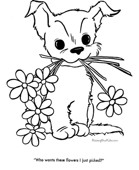cute puppy coloring pages