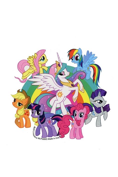pony group rainbow sticker   pony pinterest