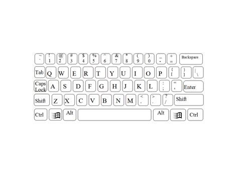 printable keyboard computer keyboard keyboarding computer