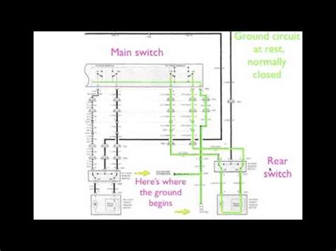 window motor electrical diagram youtube