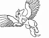 Cat Winged Lineart Flying Getdrawings Drawing Deviantart sketch template
