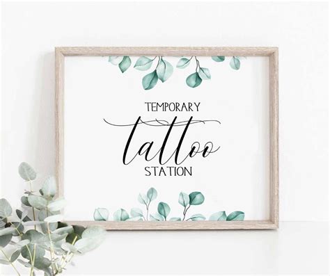 wedding temporary tattoos tattoo station printable art printables