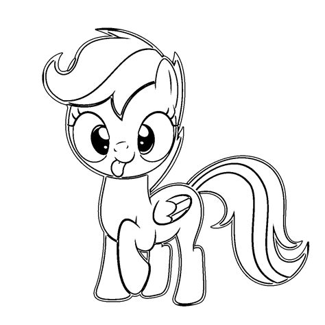scootaloo pages coloring pages