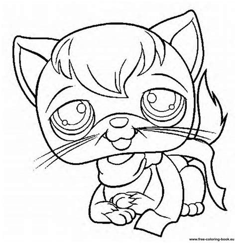 lps coloring pages cat littlest pet shop png lps shorthair cat